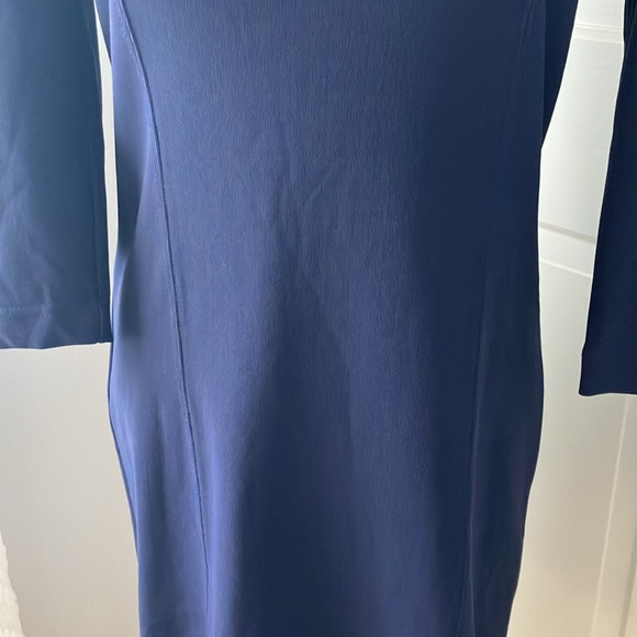Boston Proper navy square neck ponte dress EUC S - Picture 3 of 9